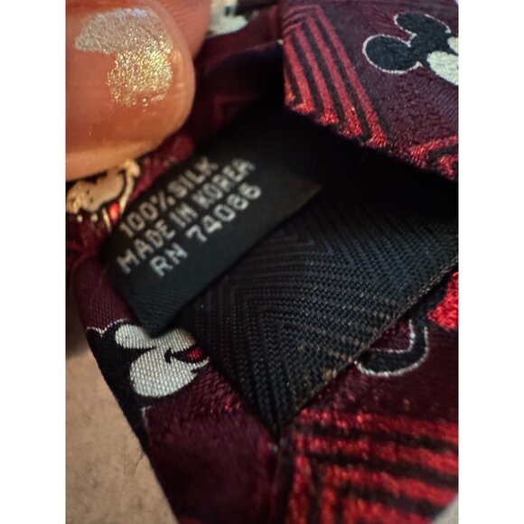 Vintage Mickey & Co. Disney Character Tie – 100% Silk – Mickey, Donald, Goofy & - Picture 3 of 7